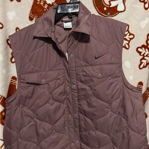 Nike Women's Quilted Vest - Mauve